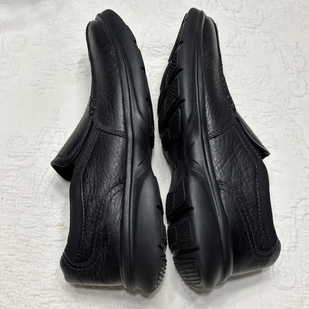 CLARKS  BRADLEY STEP MEN'S LOAFER 10 M BLACK LEATHER/EXTREME COMFORT MSRP$90